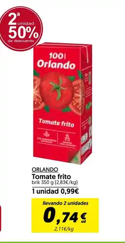 Hiper Usera ORLANDO Tomate frito oferta