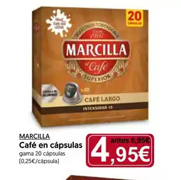 Hiper Usera MARCILLA Café en cápsulas oferta