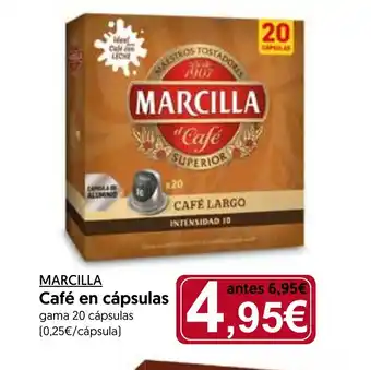 Hiper Usera MARCILLA Café en cápsulas oferta
