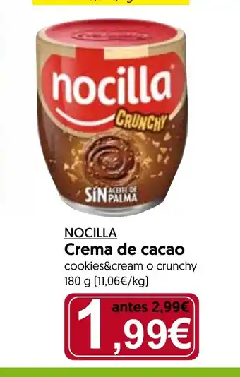 Hiper Usera NOCILLA Crema de cacao oferta