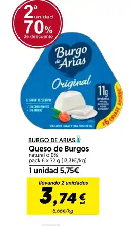 Hiper Usera BURGO DE ARIAS Queso de Burgos oferta