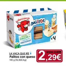 Hiper Usera LA VACA QUE RIE Palitos con queso oferta