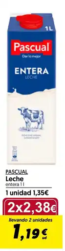 Hiper Usera PASCUAL Leche entera oferta