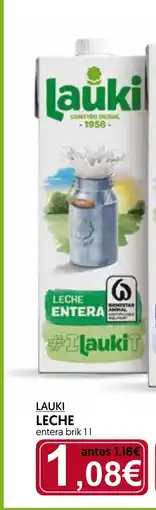 Hiper Usera LAUKI Leche entera oferta