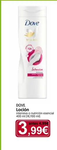 Hiper Usera DOVE Loción oferta