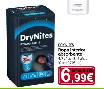 Hiper Usera DRYNITES Ropa interior absorbente oferta