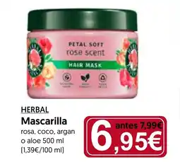 Hiper Usera HERBAL Mascarilla oferta