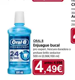 Hiper Usera ORAL B Enjuague bucal oferta