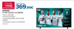 Costco HISENSE TV 58" 58A6Q oferta