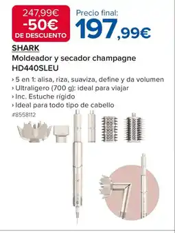 Costco SHARK Moldeador y secador champagne HD440SLEU oferta