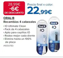 Costco ORAL-B Recambios 4 cabezales oferta
