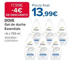 Costco DOVE Gel de ducha Essentials oferta