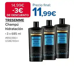 Costco TRESEMME Champú hidratación oferta