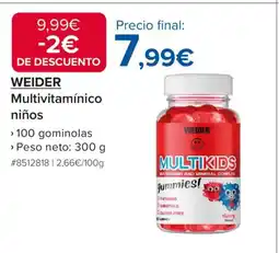 Costco WEIDER Multivitamínico niños oferta