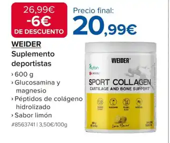 Costco WEIDER Suplemento deportistas oferta