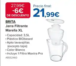 Costco BRITA Jarra Filtrante Marella XL oferta