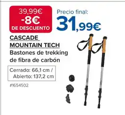 Costco CASCADE MOUNTAIN TECH Bastones de trekking de fibra de carbón oferta