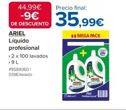 Costco ARIEL Líquido profesional oferta