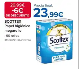 Costco SCOTTEX Papel higiénico megarollo oferta