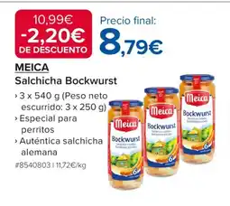 Costco MEICA Salchicha Bockwurst oferta