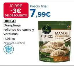 Costco BIBIGO Dumplings rellenos de carne y verduras oferta