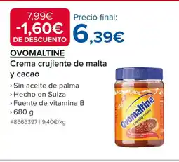 Costco OVOMALTINE Crema crujiente de malta y cacao oferta