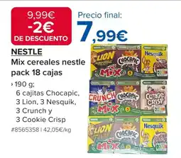 Costco NESTLE Mix cereales nestle pack 18 cajas oferta