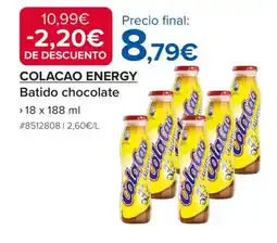 Costco COLACAO ENERGY Batido chocolate oferta