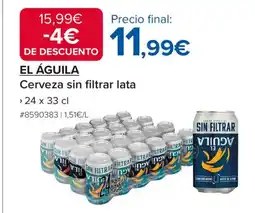 Costco EL ÁGUILA Cerveza sin filtrar lata oferta