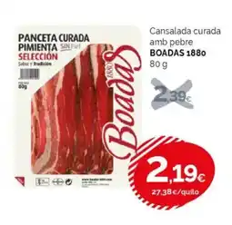Condis BOADAS 1880 Cansalada curada amb pebre oferta
