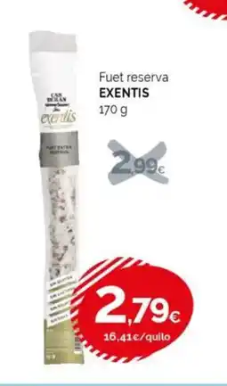 Condis EXENTIS Fuet reserva oferta