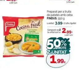 Condis FINDUS Preparat per a truita de patates amb ceba oferta