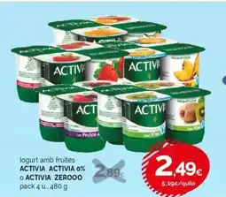 Condis ACTIVA Iogurt amb fruites oferta