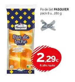 Condis PASQUIER Pa de llet oferta
