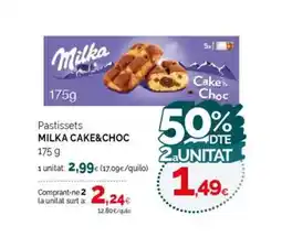 Condis MILKA CAKE&CHOC Pastissets oferta