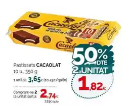 Condis CACAOLAT Pastissets oferta