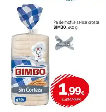 Condis BIMBO Pa de motlle sense crosta oferta