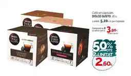 Condis DOLCE GUSTO Cafè en càpsules oferta