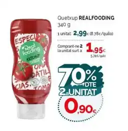 Condis REALFOODING Quetxup oferta