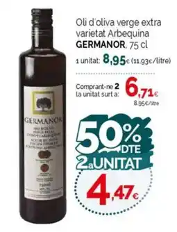 Condis GERMANOR Oli d'oliva verge extra varietat Arbequina oferta