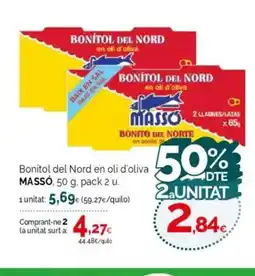 Condis MASSO Bonítol del Nord en oli d'oliva oferta