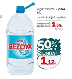 Condis BEZOYA Aigua mineral oferta