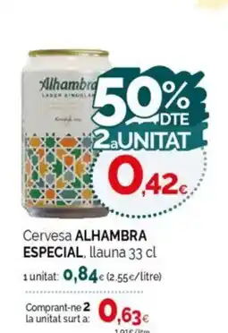 Condis ALHAMBRA ESPECIAL Cervesa oferta