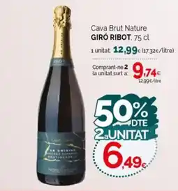 Condis GIRÓ RIBOT Cava Brut Nature oferta