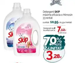 Condis SKIP Detergent màxima eficàcia o Mimosin oferta