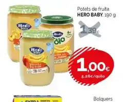 Condis HERO BABY Potets de fruita oferta