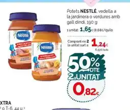 Condis NESTLÉ Potets vedella a la jardinera o verdures amb gall dindi oferta