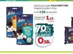 Condis FELIX PARTY MIX Snacks per a gats Original o oceànic oferta