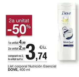BonpreuEsclat DOVE Llet corporal Nutrición Esencial oferta