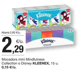BonpreuEsclat KLEENEX Mocadors mini Mindfulness Collection o Disney oferta